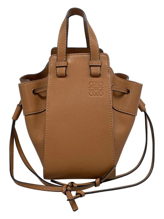 LOEWE Hammock Drawstring Bag Mini Brown Classic Calf Handbag main image 11